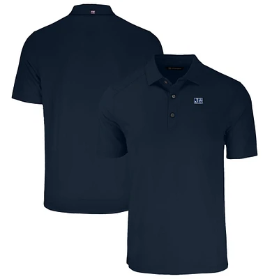 Men's Cutter & Buck Navy Jackson State Tigers Big Tall Forge Eco Stretch Recycled Polo