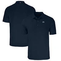 Men's Cutter & Buck Navy Jackson State Tigers Big Tall Forge Eco Stretch Recycled Polo
