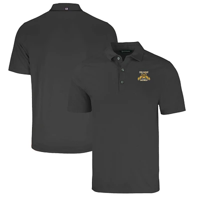 Men's Cutter & Buck Heather Black North Carolina A&T Aggies Big Tall Forge Eco Stretch Recycled Polo