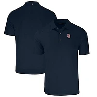 Men's Cutter & Buck Navy St. John's Red Storm Big Tall Forge Eco Stretch Recycled Polo