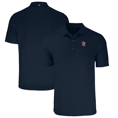 Men's Cutter & Buck Navy St. John's Red Storm Big Tall Forge Eco Stretch Recycled Polo