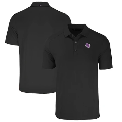 Men's Cutter & Buck Black Stephen F Austin Lumberjacks Big Tall Forge Eco Stretch Recycled Polo