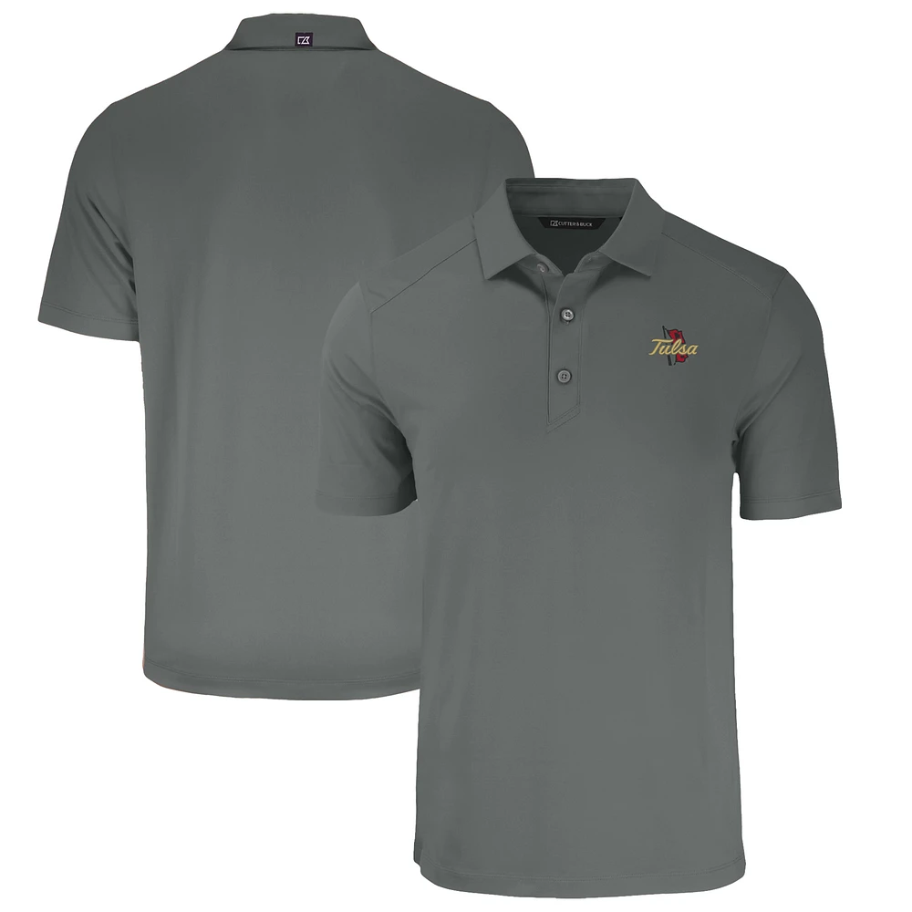 Men's Cutter & Buck Tulsa Golden Hurricane Big Tall Forge Eco Stretch Recycled Polo
