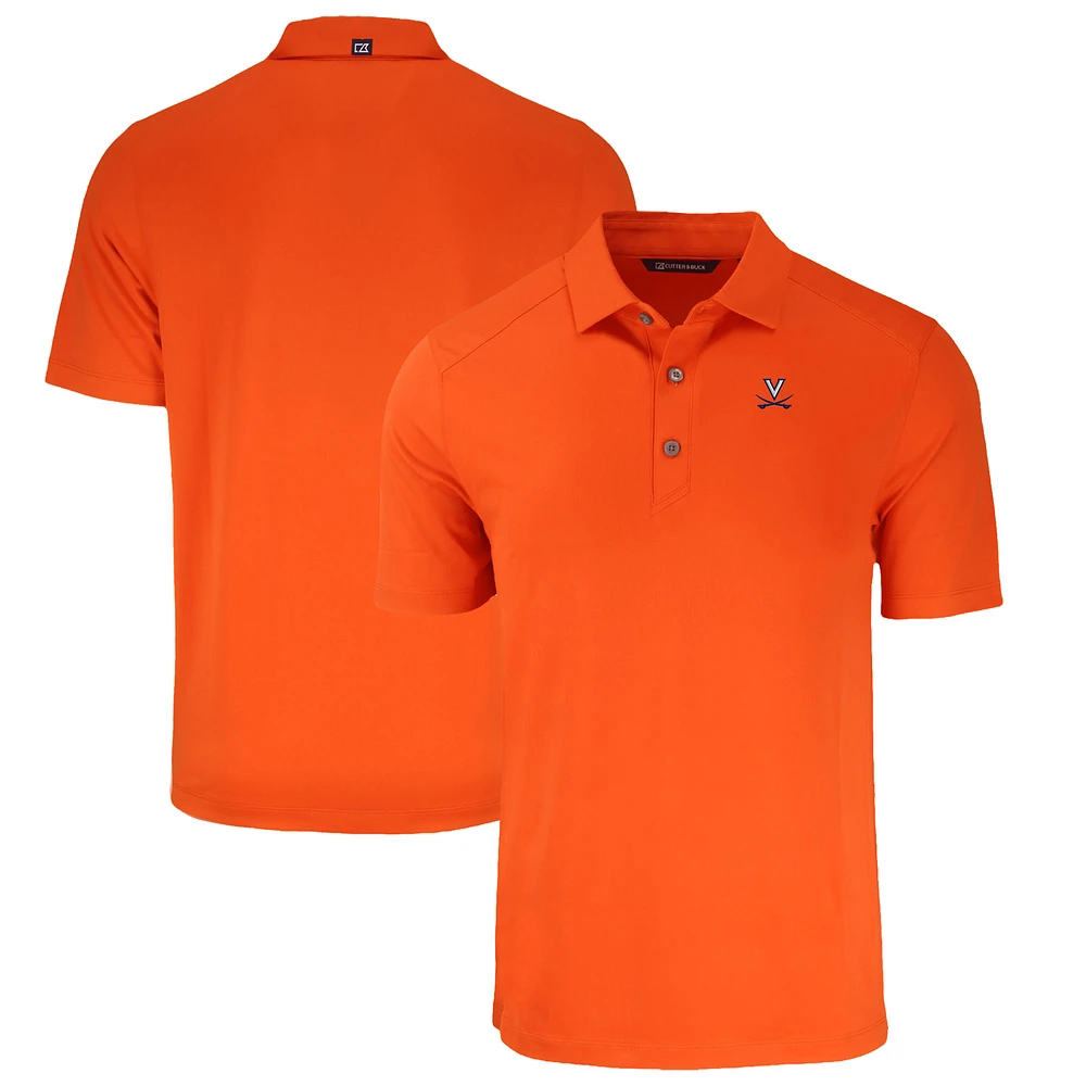 Men's Cutter & Buck Orange Virginia Cavaliers Big Tall Forge Eco Stretch Recycled Polo