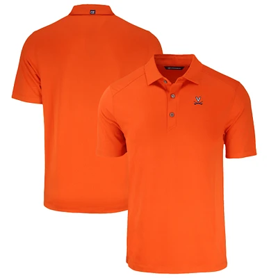 Men's Cutter & Buck Orange Virginia Cavaliers Big Tall Forge Eco Stretch Recycled Polo