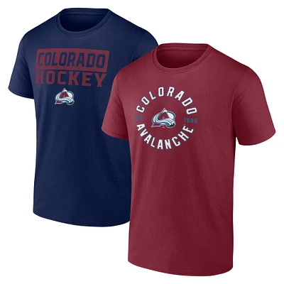 Men's Fanatics Colorado Avalanche Serve T-Shirt Combo Pack