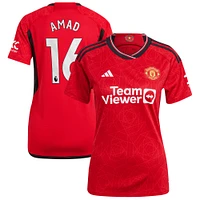 Women's adidas Amad Diallo Red Manchester United Replica Player Jersey