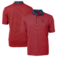 Men's Cutter & Buck Red/Navy New Orleans Saints Big & Tall Virtue Eco Pique Micro Stripe Recycled Polo