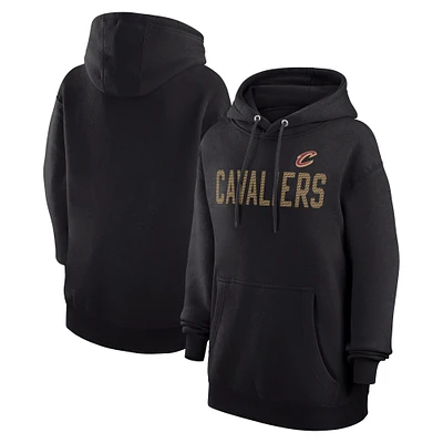 Women's G-III 4Her by Carl Banks  Black Cleveland Cavaliers Dot Print Pullover Hoodie
