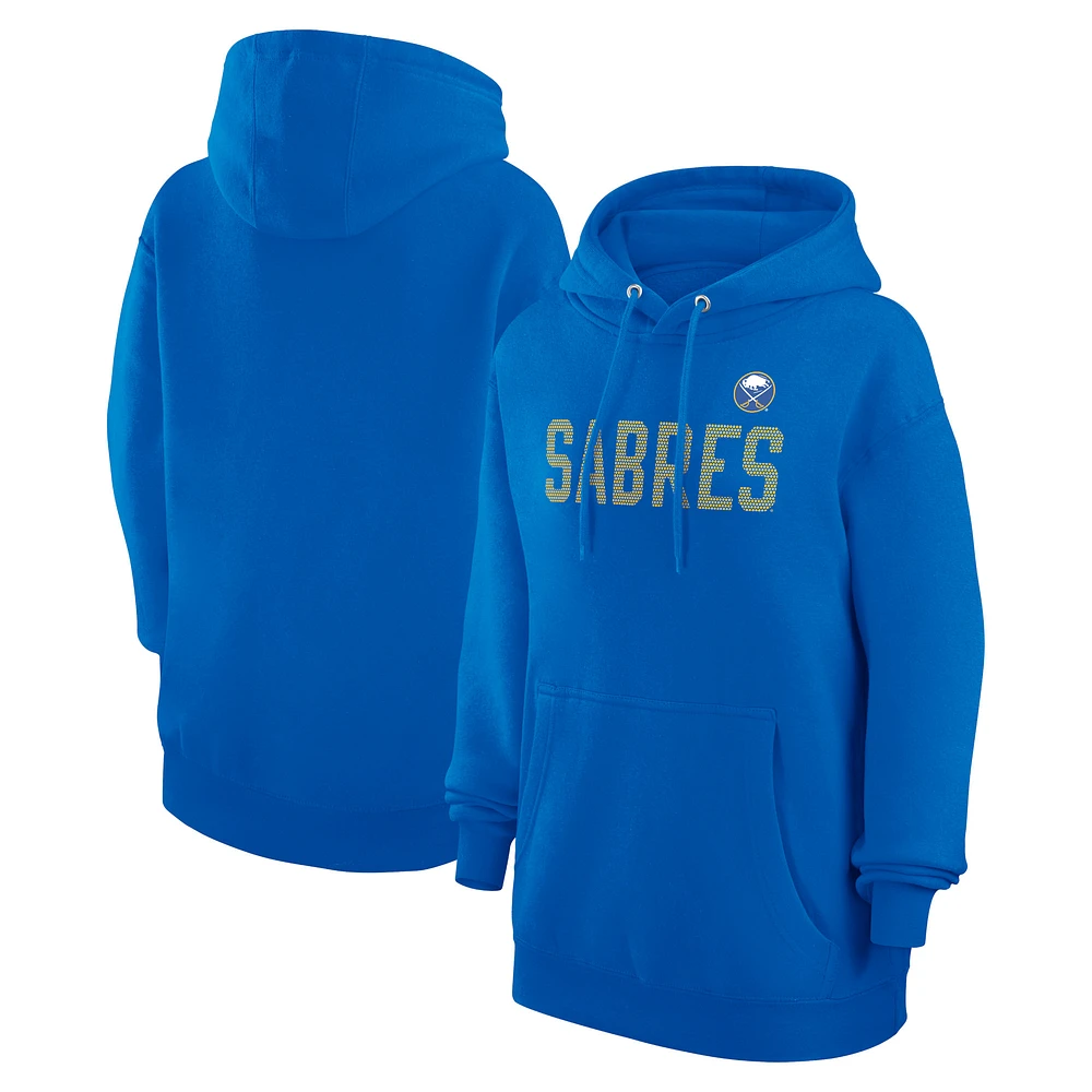 Women's G-III 4Her by Carl Banks Royal Buffalo Sabres Dot Print Pullover Hoodie