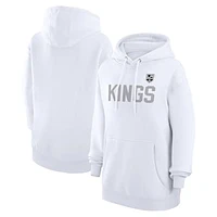 Women's G-III 4Her by Carl Banks  White Los Angeles Kings Dot Print Pullover Hoodie