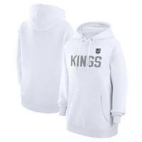 Women's G-III 4Her by Carl Banks  White Los Angeles Kings Dot Print Pullover Hoodie