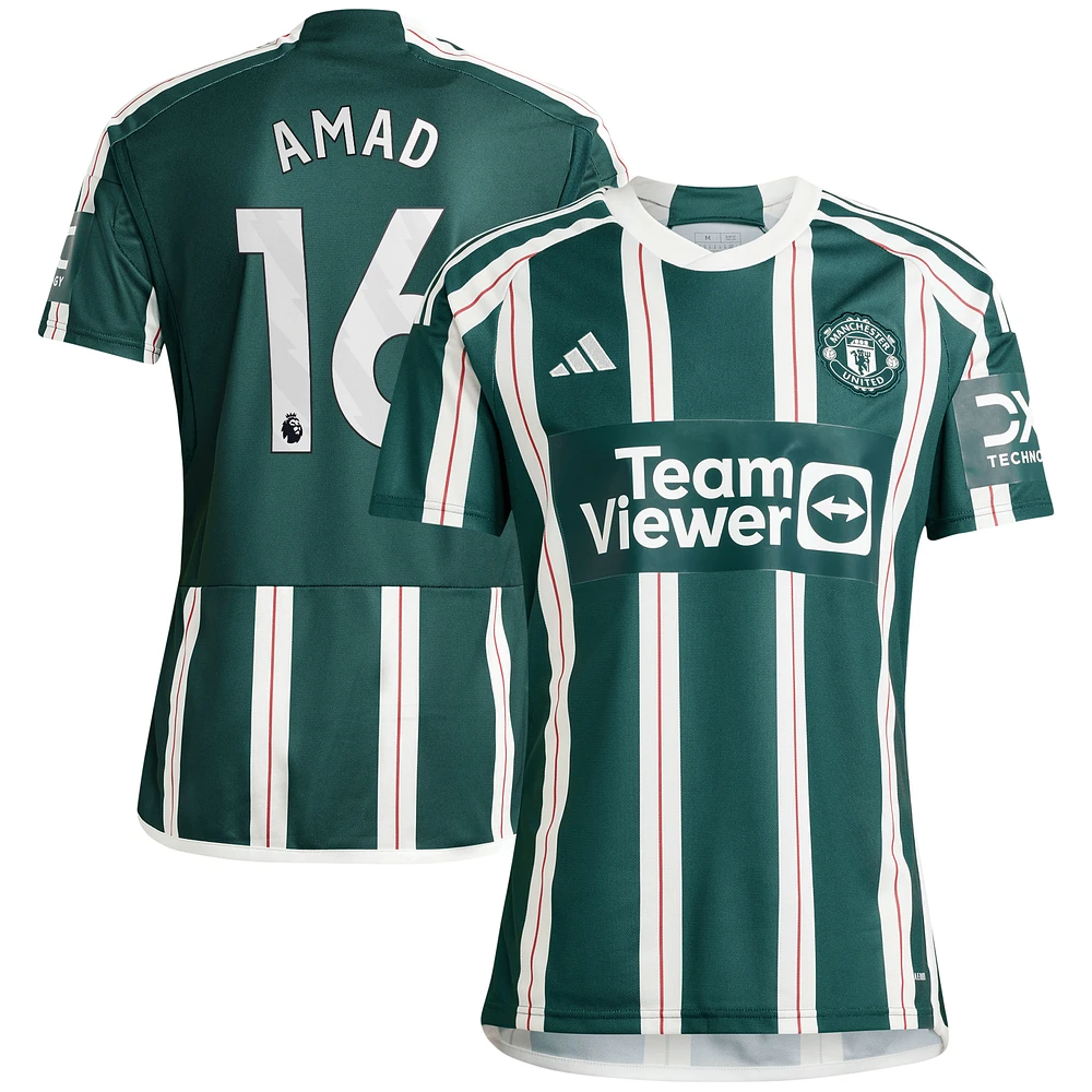 Men's adidas Amad Diallo Green Manchester United Replica Player Jersey