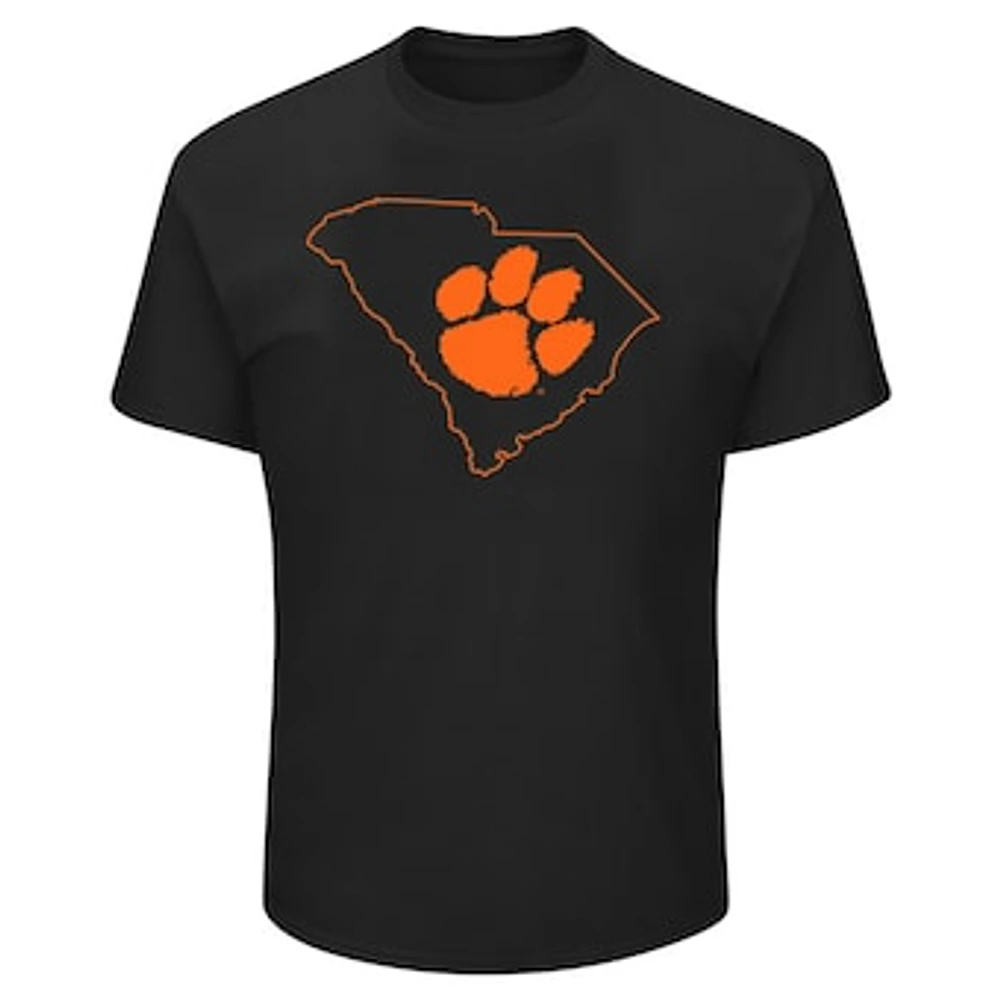 Men's Profile Black Clemson Tigers Big & Tall Pop T-Shirt