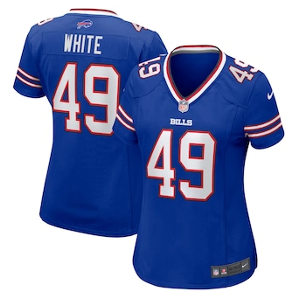 Women's Nike DaShaun White Royal Buffalo Bills Team Game Jersey