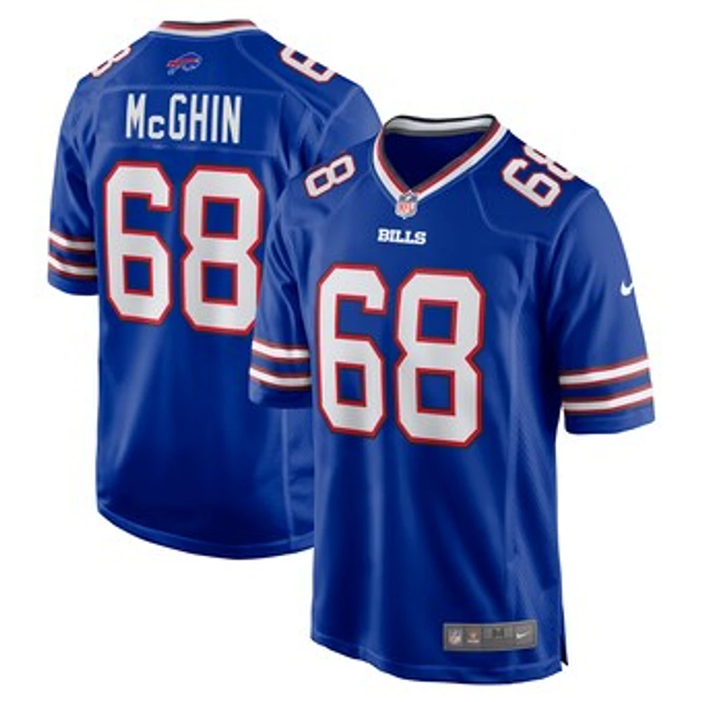 Men's Nike Garrett McGhin Royal Buffalo Bills Team Game Jersey