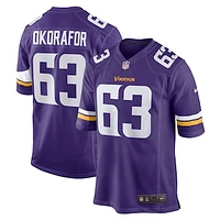 Men's Nike Chim Okorafor Purple Minnesota Vikings Team Game Jersey