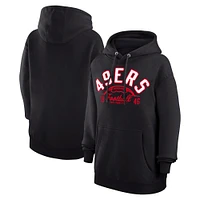 Unisex Starter San Francisco 49ers Half Ball Team Fleece Pullover Hoodie