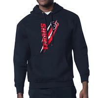 Unisex Starter Navy Houston Texans Color Scratch Fleece Pullover Hoodie