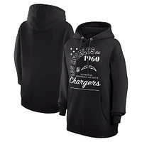 Unisex Starter  Black Los Angeles Chargers Arch Team Fleece Pullover Hoodie