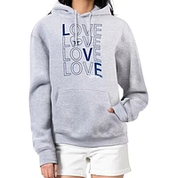 Women's G-III 4Her by Carl Banks  Heather Gray Dallas Cowboys Love Graphic Pullover Hoodie