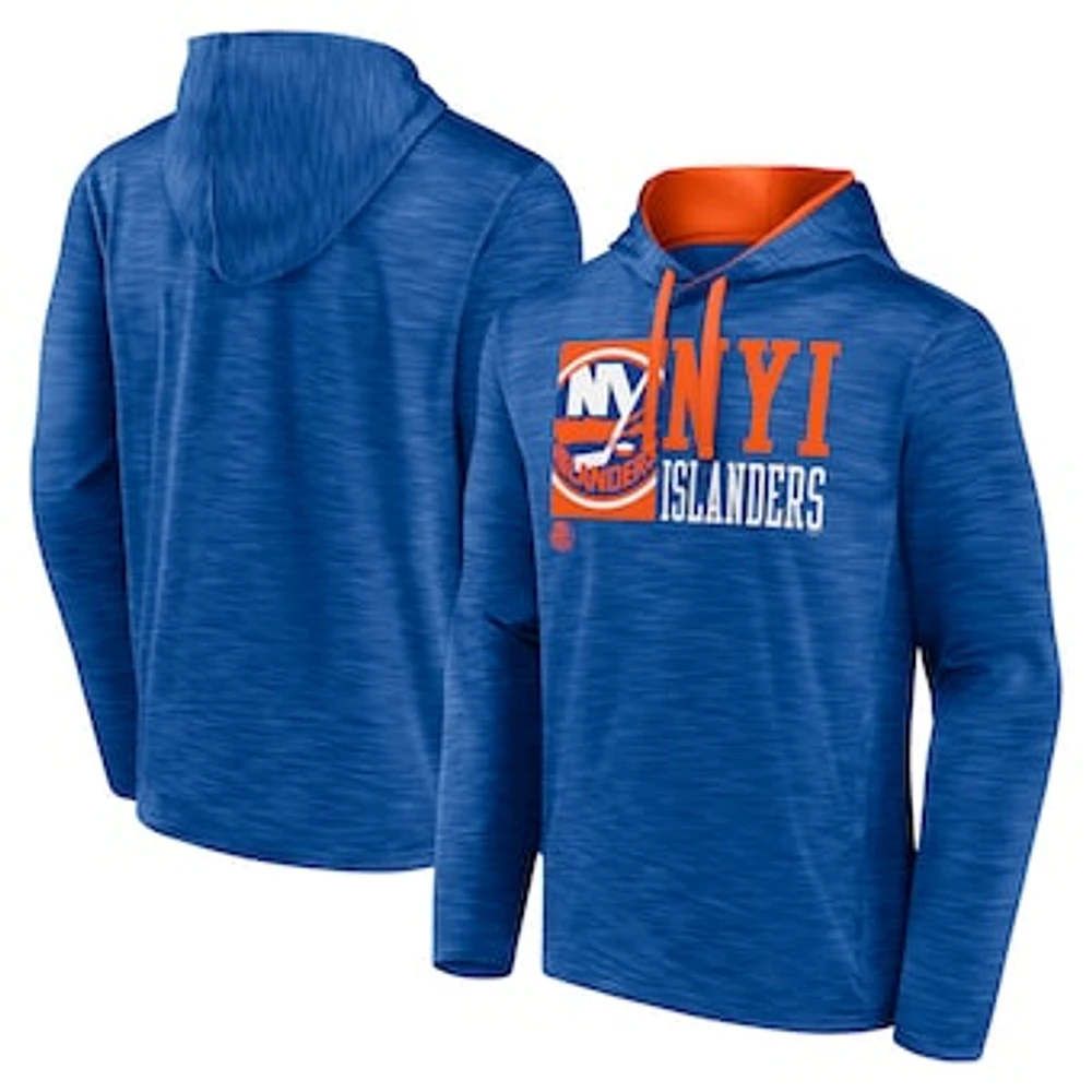 Men's Fanatics Royal New York Islanders Never Quit Pullover Hoodie