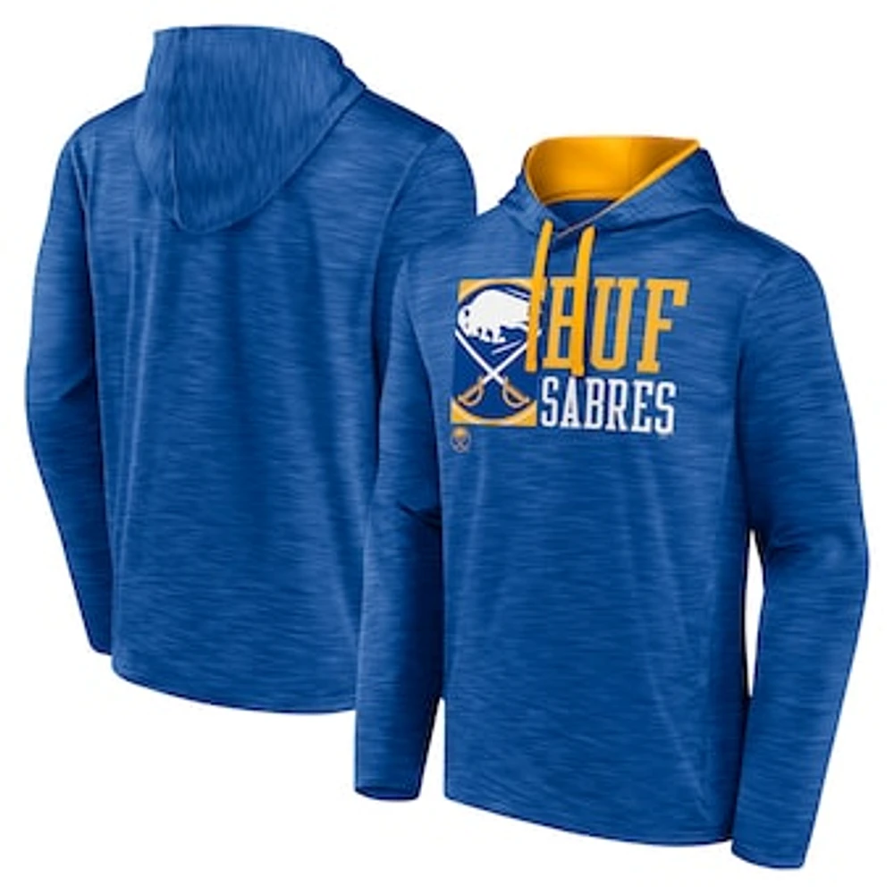 Men's Fanatics Royal Buffalo Sabres Never Quit Pullover Hoodie