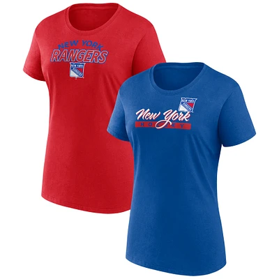 Women's Fanatics New York Rangers Risk T-Shirt Combo Pack