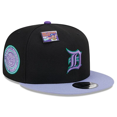 Men's New Era Black/Purple Detroit Tigers Grape Big League Chew Flavor Pack 9FIFTY Snapback Hat