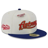 Men's New Era White Houston Astros Big League Chew Original 59FIFTY Fitted Hat