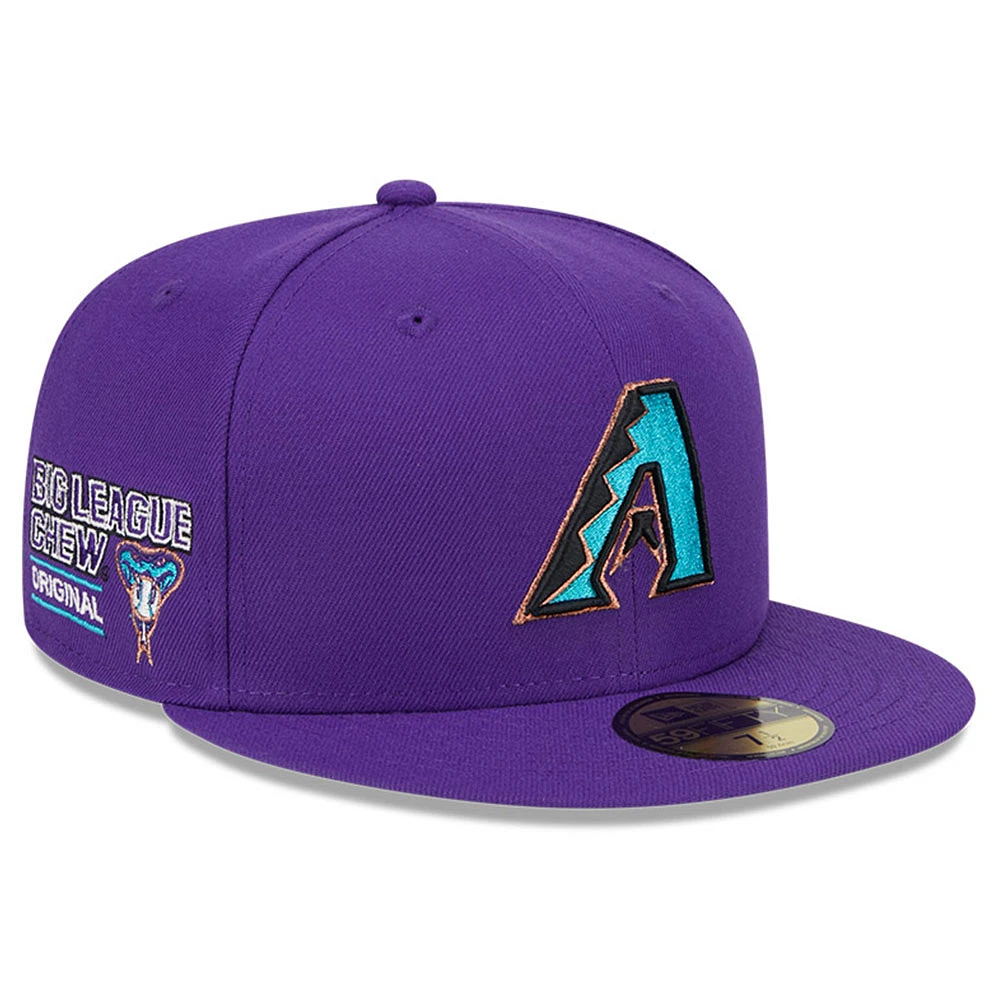 Men's New Era Purple Arizona Diamondbacks Big League Chew Team 59FIFTY Fitted Hat