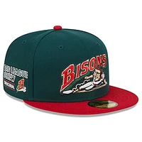 Men's New Era Green Buffalo Bisons Big League Chew Team 59FIFTY Fitted Hat