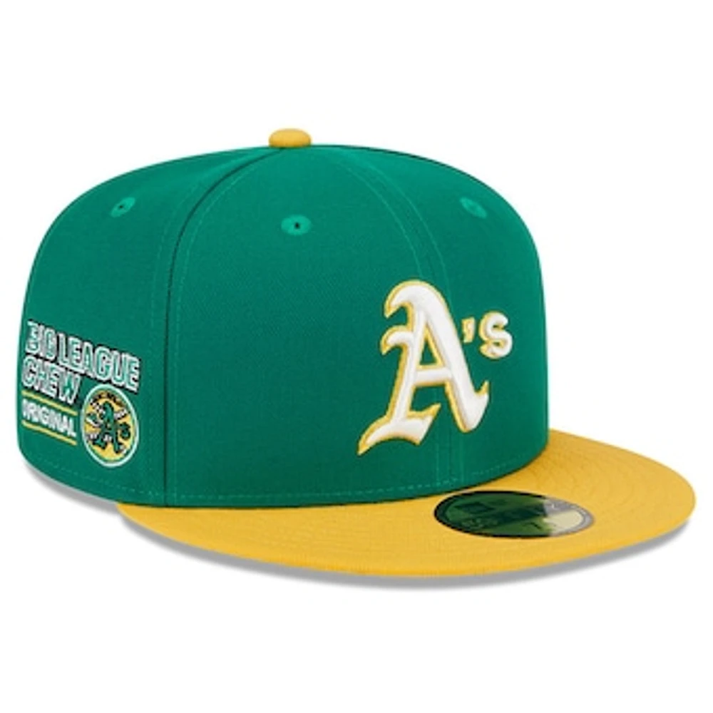 Men's New Era Green Athletics Big League Chew Team 59FIFTY Fitted Hat