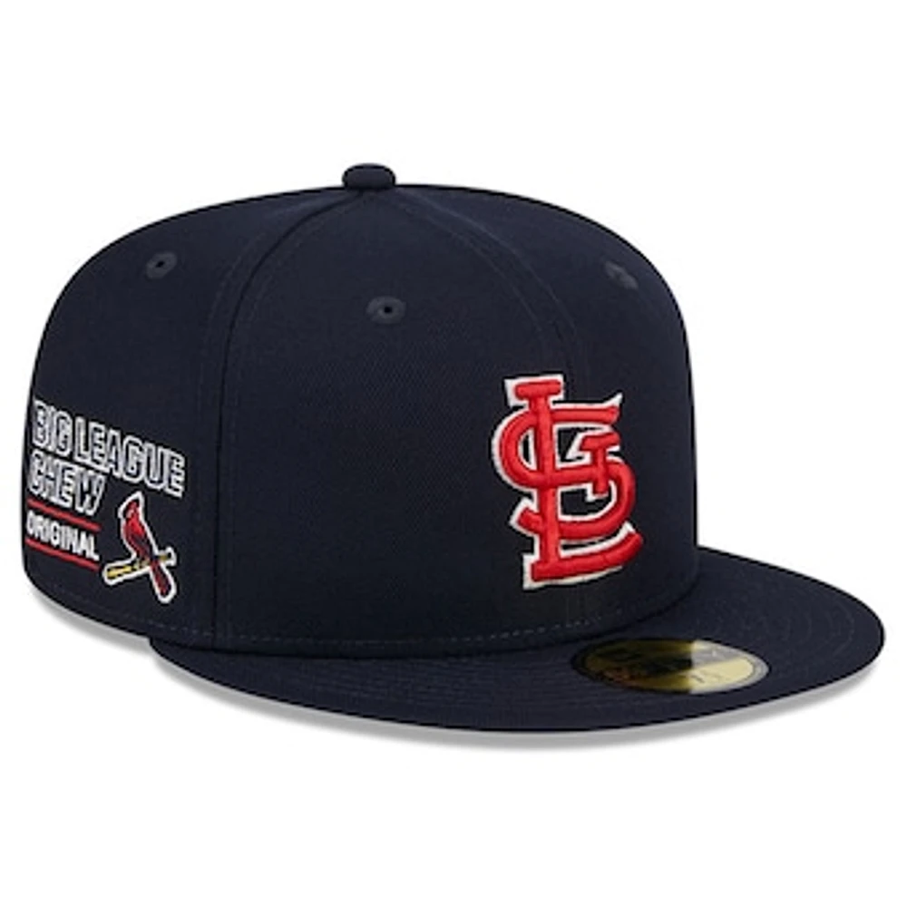 Men's New Era Navy St. Louis Cardinals Big League Chew Team 59FIFTY Fitted Hat