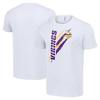 Men's Starter  White Minnesota Vikings Color Scratch T-Shirt