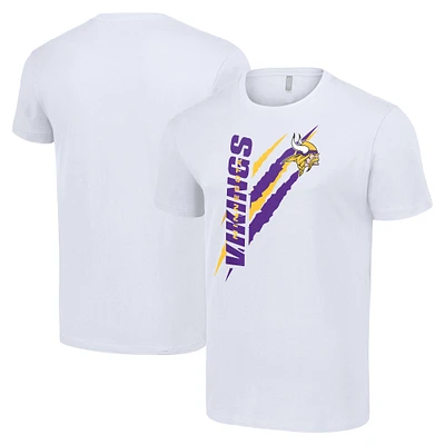 Men's Starter  White Minnesota Vikings Color Scratch T-Shirt