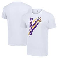 Men's Starter  White Minnesota Vikings Color Scratch T-Shirt