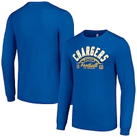 Men's Starter  Royal Los Angeles Chargers Half Ball Team Long Sleeve T-Shirt
