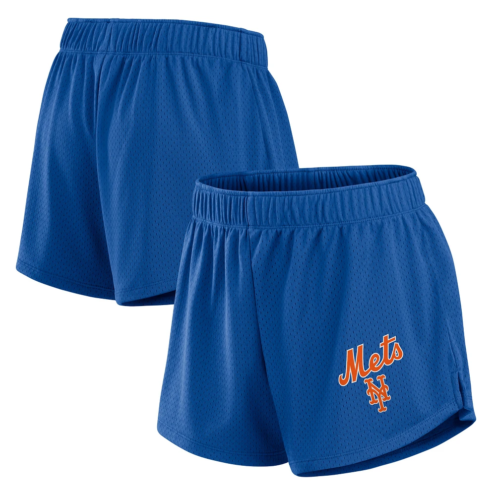 Women's Fanatics Royal New York Mets Mesh Shorts