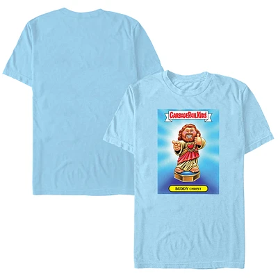 Unisex  Light Blue Clerks x Garbage Pail Kids Buddy Christ Caricature T-Shirt