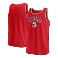 Men's Fanatics Red Washington Nationals Bet Tank Top