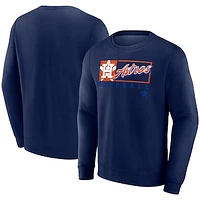 Men's Fanatics Navy Houston Astros Focus Fleece Pullover Sweatshirt