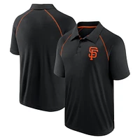 Men's Fanatics Black San Francisco Giants Strong Alone Raglan Polo