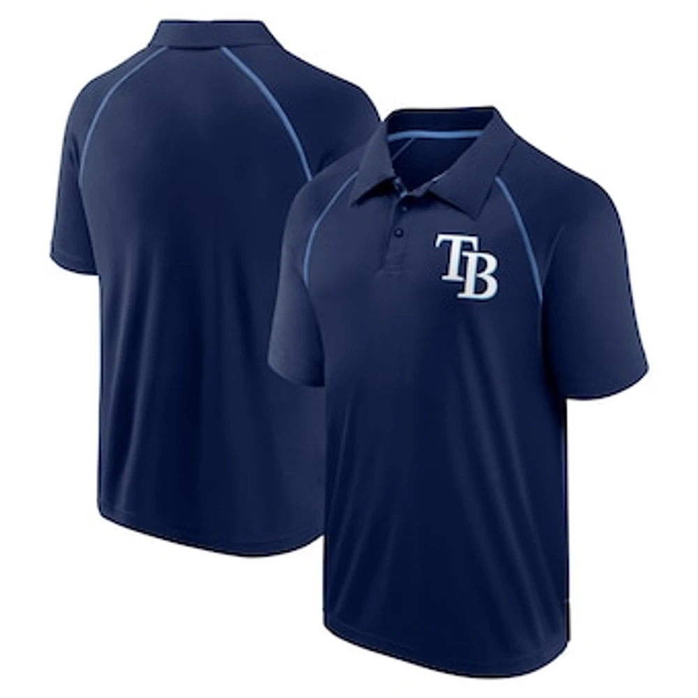 Men's Fanatics Navy Tampa Bay Rays Strong Alone Raglan Polo