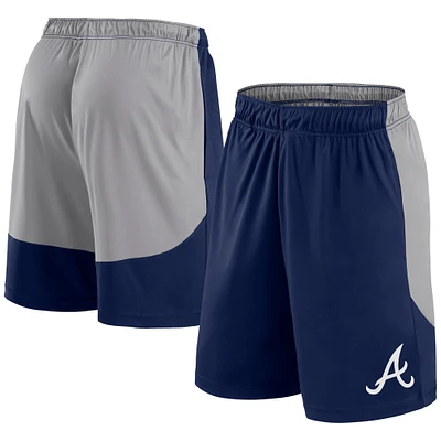 Men's Fanatics Navy/Gray Atlanta Braves Go Hard Shorts