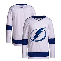 Men's adidas  White Tampa Bay Lightning Away Primegreen Authentic Jersey