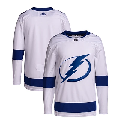 Men's adidas  White Tampa Bay Lightning Away Primegreen Authentic Jersey