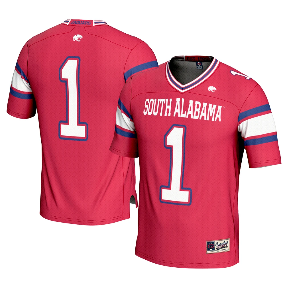 Youth GameDay Greats #1 Red South Alabama Jaguars Football Jersey