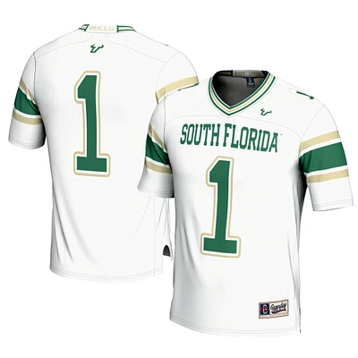 Men's GameDay Greats #1 White South Florida Bulls Football Jersey