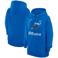 Men's Starter  Blue St. Louis Blues Arch City Team Graphic Fleece Pullover Hoodie